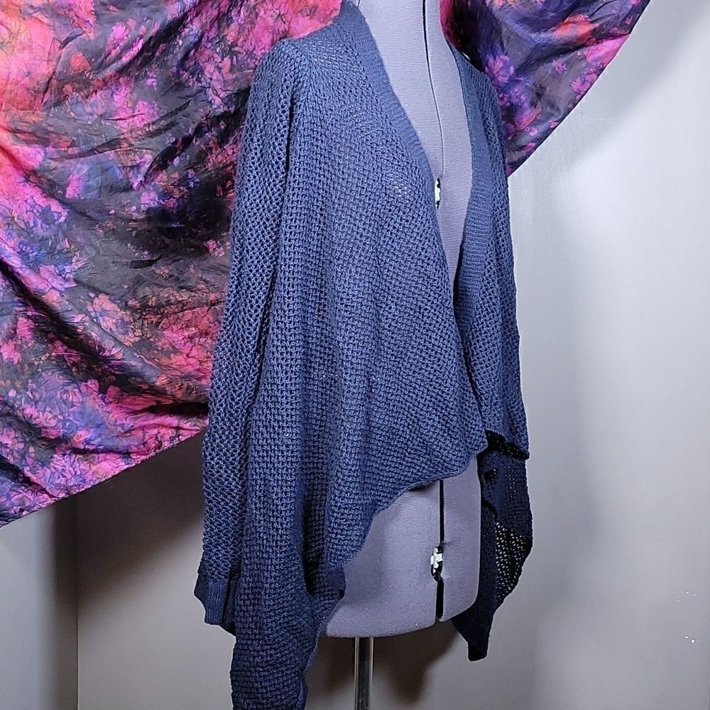 Eddie Bauer Crochet Open Cardigan Sz S